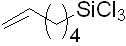 5-Hexenyltrichlorosilane 구조식, CAS 18817-29-3, C6H11Cl3Si