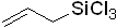 Allyltrichlorosilane 구조식, CAS 107-37-9, C3H5Cl3Si