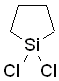 1,1-Dichloro-1-silacyclopentane 구조식, CAS 2406-33-9, C4H8Cl2Si