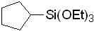 Cyclopentyltriethoxysilane 구조식, CAS 154733-91-2, C11H24O3Si