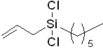 4,4-Dichloro-4-sila-1-decene 구조식, CAS 168270-62-0, C9H18Cl2Si