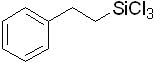 (2-Phenylethyl)trichlorosilane 구조식, CAS 940-41-0, C8H9Cl3Si