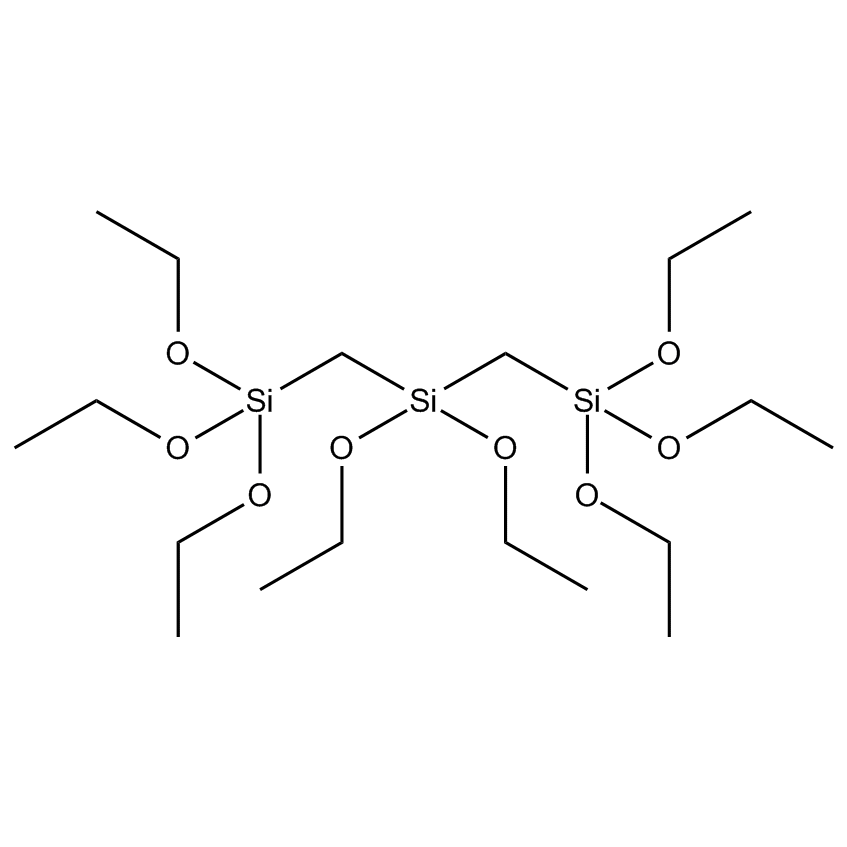 1,1,1,3,3,5,5,5-Octaethoxy-1,3,5-trisilapentane 구조식, CAS 1263429-91-9, C18H44O8Si3