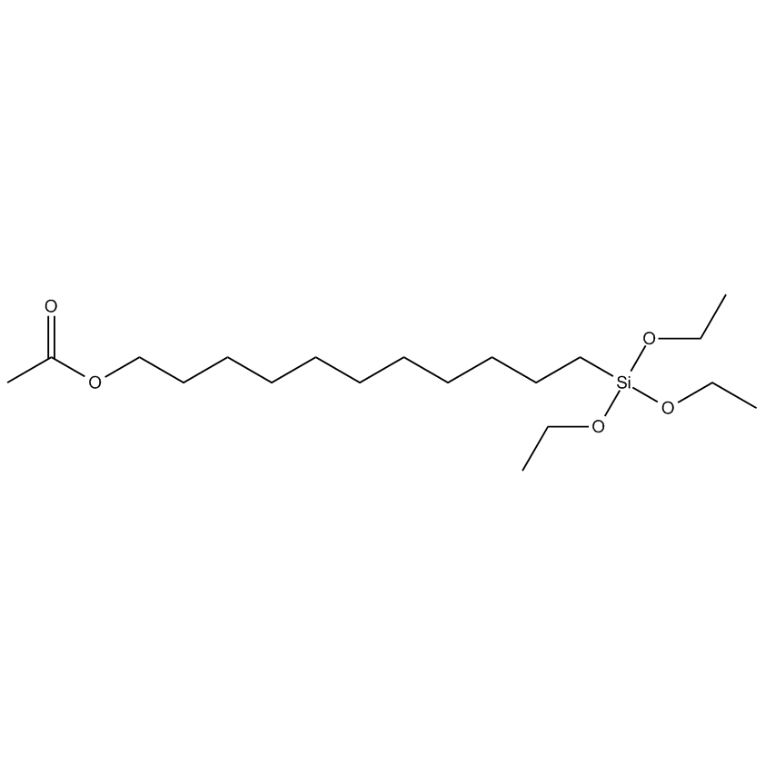 11-ACETOXYUNDECYLTRIETHOXYSILANE 구조식, CAS 959053-85-1, C19H40O5Si