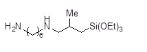 [N-(2-Aminohexyl)-3-aminoisobutyl]triethoxysilane 구조식, C16H38N2O3Si