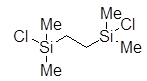 1,2-Bis(chlorodimethylsilyl)ethane 구조식, CAS 13528-93-3, C6H16Cl2Si2
