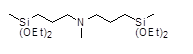 Bis[3-(diethoxymethylsilyl)propyl]methylamine 구조식, C17H41NO4Si2