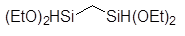 Bis(diethoxysilyl)methane 구조식, C13H28O4Si2