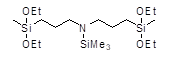 [Bis(3-methyldiethoxysilylpropyl)-N-trimethylsilyl]amine 구조식, C19H47NO4Si3