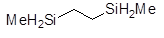 Bis(methylsilyl)ethane 구조식, CAS 4405-22-5, C4H14Si2