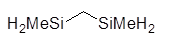 1,2-Bis(methylsilyl)methane 구조식, CAS 5654-05-7, C3H12Si2
