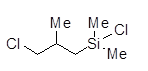 3-Chloroisobutyldimethylchlorosilane 구조식, CAS 18145-83-0, C6H14Cl2Si