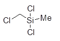 Chloromethylmethyldichlorosilane 구조식, CAS 1558-33-4, C2H5Cl3Si