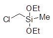 Chloromethylmethyldiethoxysilane 구조식, CAS 2212-10-4, C6H15ClO2Si