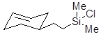 [2-(3-Cyclohexenyl)ethyl]dimethylchlorosilane (Contains isomers) 구조식, CAS 5089-25-8, C10H19ClSi