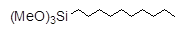n-Decyltrimethoxysilane 구조식, CAS 5575-48-4, C13H30O3Si