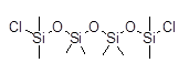 1,7-Dichlorooctamethyltetrasiloxane 구조식, CAS 2474-02-4, C8H24Cl2O3Si4