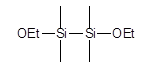 1,2-Diethoxytetramethyldisilane 구조식, CAS 18419-84-6, C8H22O2Si2