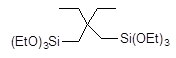2,2-Diethyl-1,3-bis(triethoxysilyl)propane 구조식, C19H44O6Si2