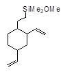 2-(2,4-Divinyl)cyclohexylethyldimethylmethoxysilane (isomeric mixture) 구조식, C15H28OSi