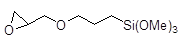 (3-Glycidoxypropyl)trimethoxysilane 구조식, CAS 2530-83-8, C9H20O5Si