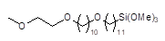 11-[10-(2-Methoxyethoxy)decyloxy]undecyltrimethoxysilane,Tech-90 구조식, CAS 2091743-52-9, C27H58O6Si