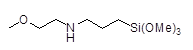 3-[N-(2-Methoxyethyl)amino]propyltrimethoxysilane 구조식, CAS 2058235-21-3, C9H23NO4Si