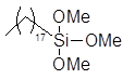 n-Octadecyltrimethoxysilane,95% (Contains isomers) 구조식, CAS 3069-42-9, C21H46O3Si