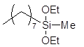 n-Octylmethyldiethoxysilane 구조식, CAS 2652-38-2, C13H30O2Si