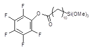 11-Pentafluorophenylundecanoatetrimethoxysilane 구조식, CAS 944721-52-2, C20H29F5O5Si