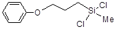 3-Phenoxypropylmethyldichlorosilane 구조식, CAS 28229-56-3, C10H14Cl2OSi