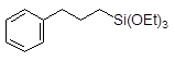 3-Phenylpropyltriethoxysilane 구조식, CAS 92992-68-2, C15H26O3Si