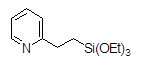 2-(2-Pyridylethyl)triethoxysilane 구조식, C13H23NO3Si