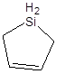 1-Sila-3-cyclopentene 구조식, CAS 7049-25-4, C4H8Si