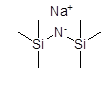 Sodium bis(trimethylsilyl)amide,2M in tetrahydrofuran 구조식, CAS 1070-89-9, C6H18NNaSi2