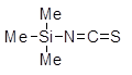 Trimethylsilylisothiocyanate 구조식, CAS 2290-65-5, C4H9NSSi
