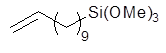 10-Undecenyltrimethoxysilane 구조식, CAS 872575-06-9, C14H30O3Si