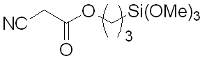 3-(Cyanoacetato)propyltrimethoxysilane 구조식, CAS 934495-49-5, C9H17NO5Si