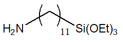 11-AMINOUNDECYLTRIETHOXYSILANE 구조식, CAS 116821-45-5, C17H39NO3Si