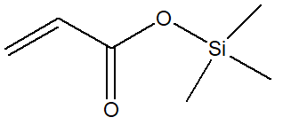 Vinylacetoxytrimethylsilane 구조식, CAS 13688-55-6, C6H12O2Si