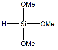 Trimethoxysilane 구조식, CAS 2487-90-3, C3H10O3Si