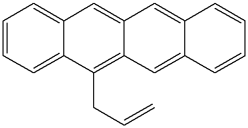 5-Allyltetracene (Mixture of isomer) 구조식, C21H16