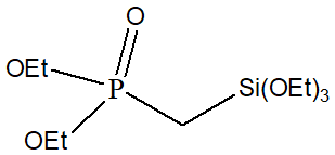 Diethylphosphatomethyltriethoxysilane 구조식, CAS 1762-10-3, C7H17O4PSi