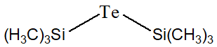 Bis(Trimethylsilyl)telluride 구조식, CAS 4551-16-0, C6H18Si2Te