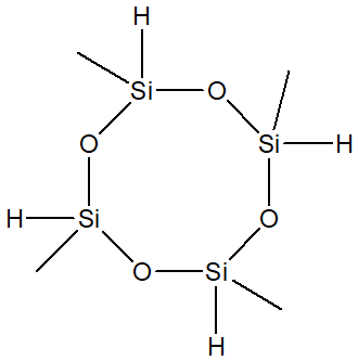 1,3,5,7-Tetramethylcyclotetrasiloxane 구조식, CAS 2370-88-9, C4H16O4SI4