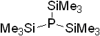 Tris(trimethylsilyl)phosphine, 50% in Hexane 구조식, CAS 15573-38-3, C9H27PSi3
