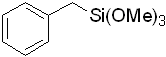 Benzyltrimethoxysilane 구조식, CAS 17872-99-0, C10H16O3Si