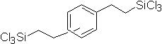 Bis(trichlorosilylethyl)benzene, tech 95% 구조식, CAS 107602-27-7, C10H12Cl6Si2
