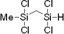 1,1,3,3-Tetrachloro-1,3-disilabutane 구조식, CAS 148859-49-8, C2H6Cl4Si2