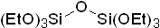 Hexaethoxydisiloxane 구조식, CAS 2157-42-8, C12H30O7Si2
